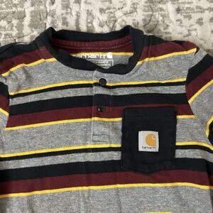 Carhartt Baby/Kids Long-Sleeve Stripe Coverall/One Piece Size 12 Month